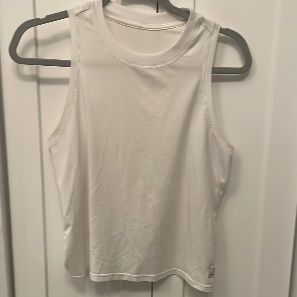 Women's White Sleeveless Top